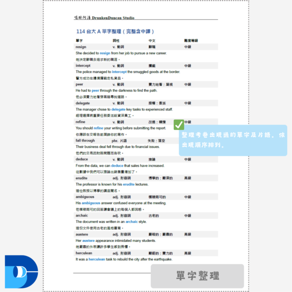 [電子檔] 各校研究所英文歷屆試題
